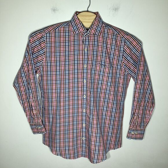 Peter Millar Mens Seaside Finish Long Sleeve Button Up Shirt Size Medium - Picture 2 of 6